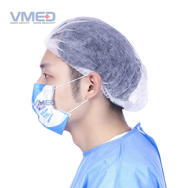 Einweg bedruckte chirurgische Gesichtsschutzmaske